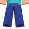 Minecraft Steve Prestige Child Costume Kids 3D Inflatable Jumpsuit Teal Purple Size 10-12